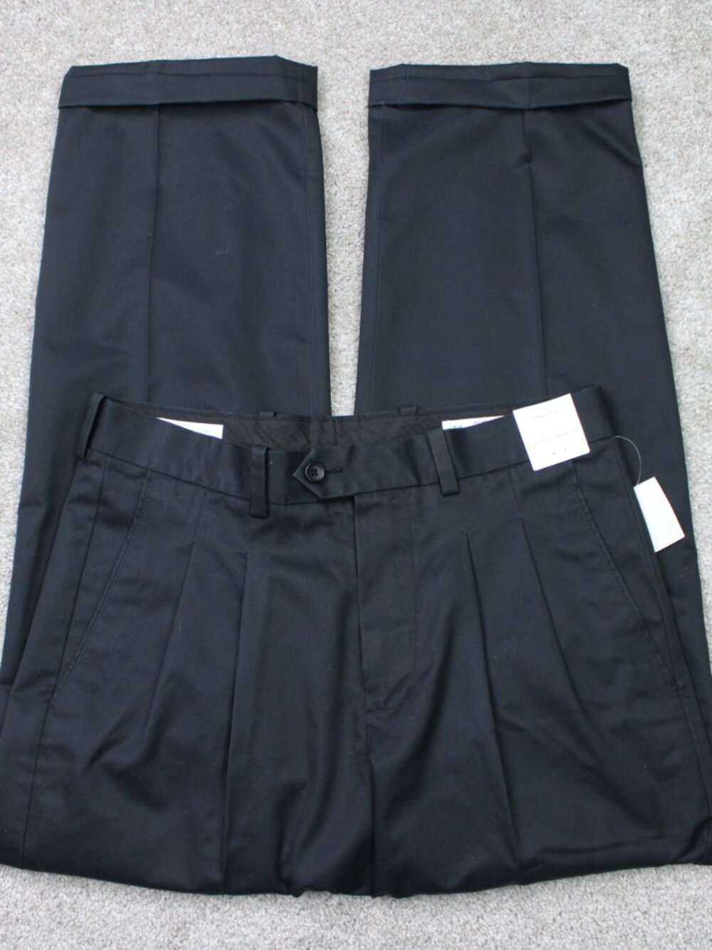 John W Nordstrom Pants NWT Mens 31x31 Black Smartcare Wrinkle Free Supima Cotton